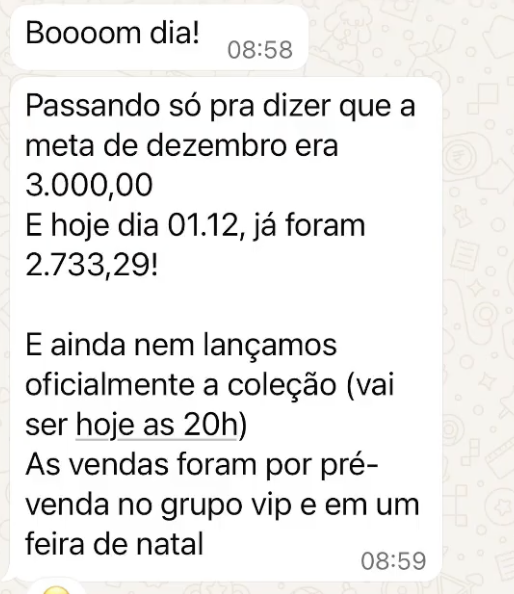 Depoimento de aluna